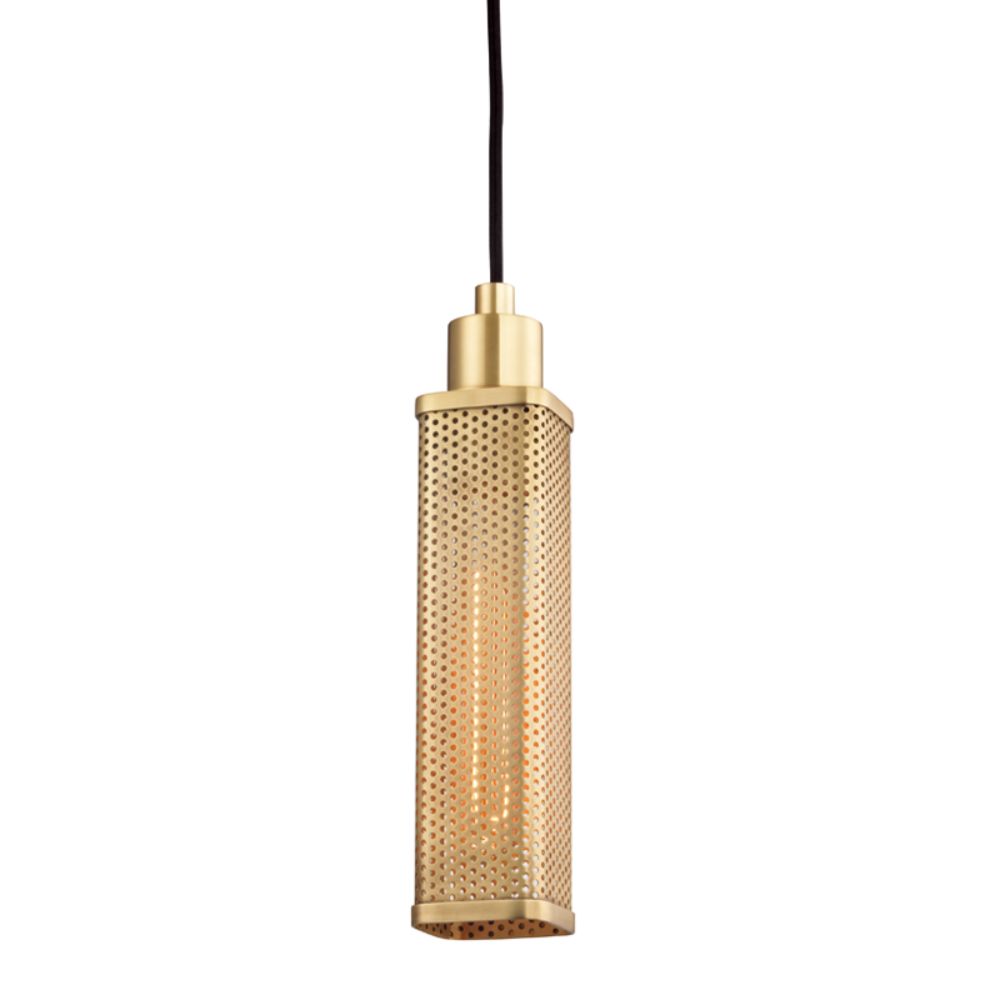 Hudson Valley 7033-AGB 1 LIGHT PENDANT in Aged Brass