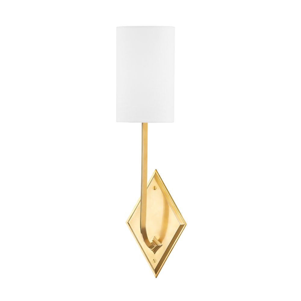 Hudson Valley 7061-AGB 1 Light Wall Sconce in Aged Brass