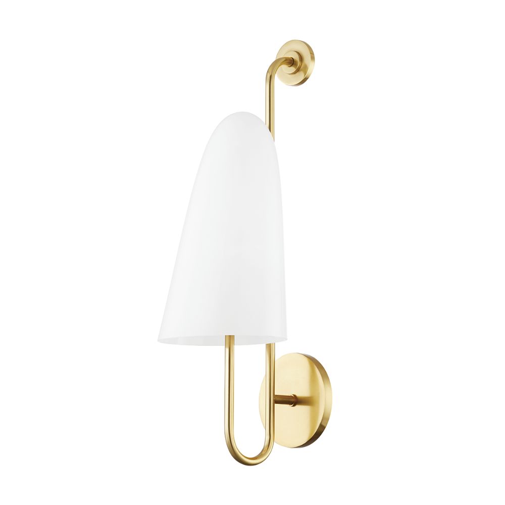 Hudson Valley 7171-AGB 1 Light Wall Sconce in Aged Brass