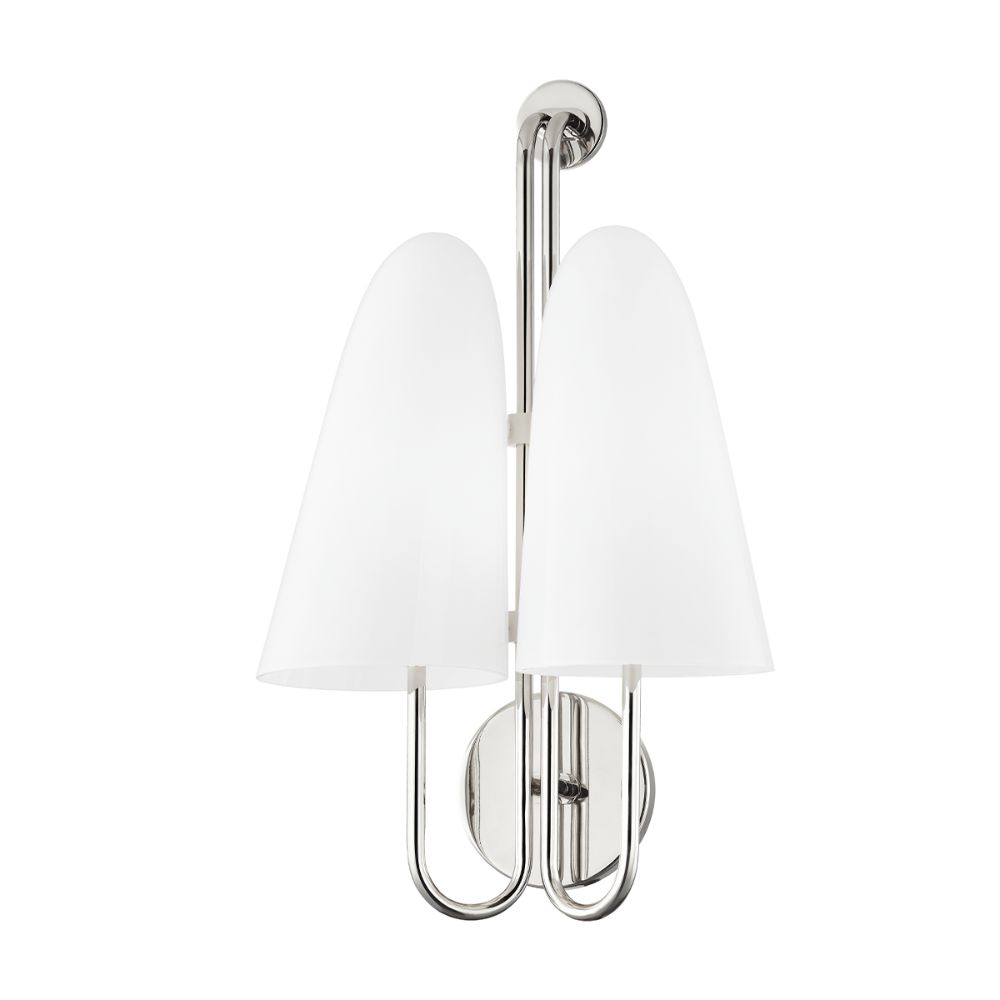 Hudson Valley 7172-PN 2 Light Wall Sconce in Polished Nickel