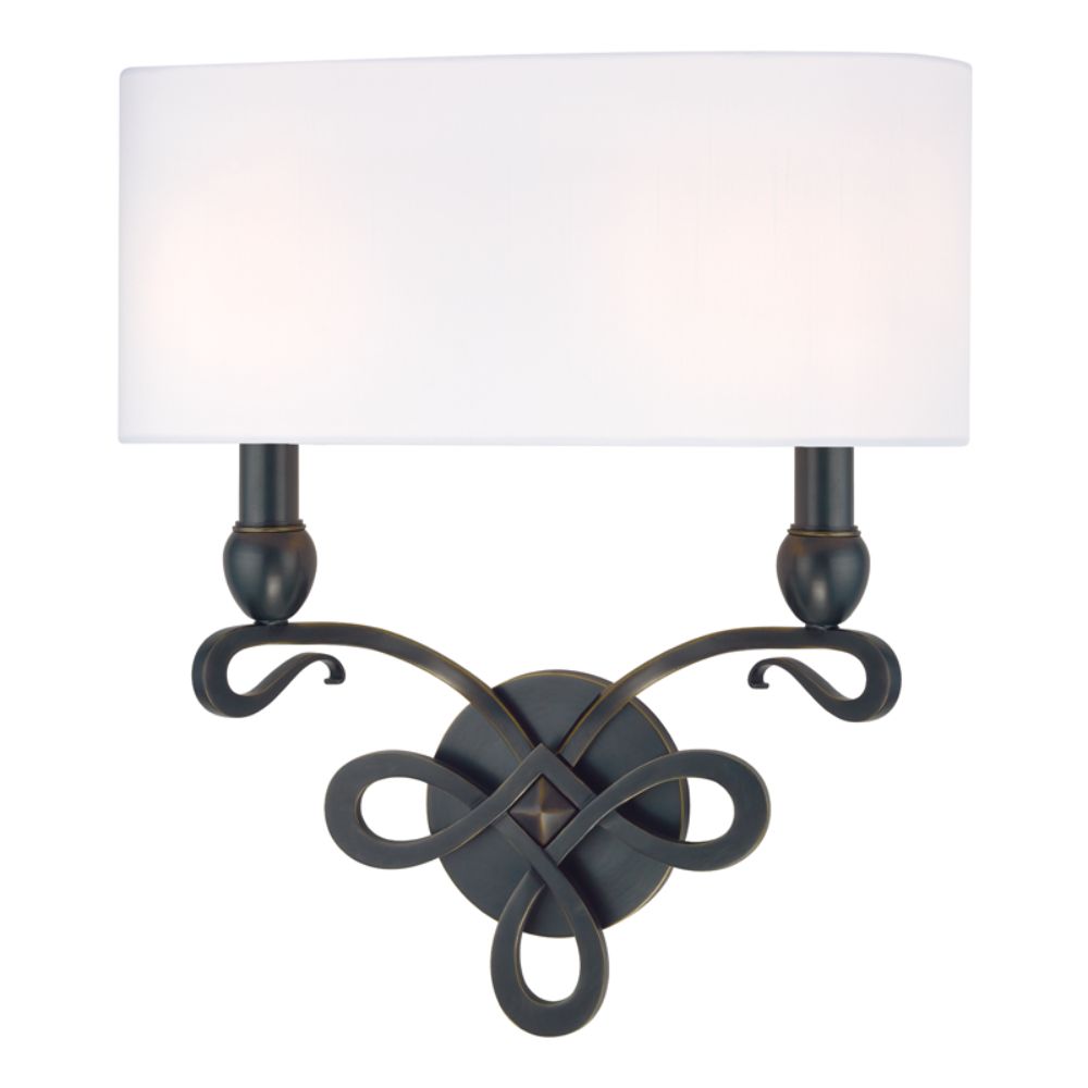 Hudson Valley Lighting 7212-OB Pawling 2 Light Wall Sconce in Old Bronze