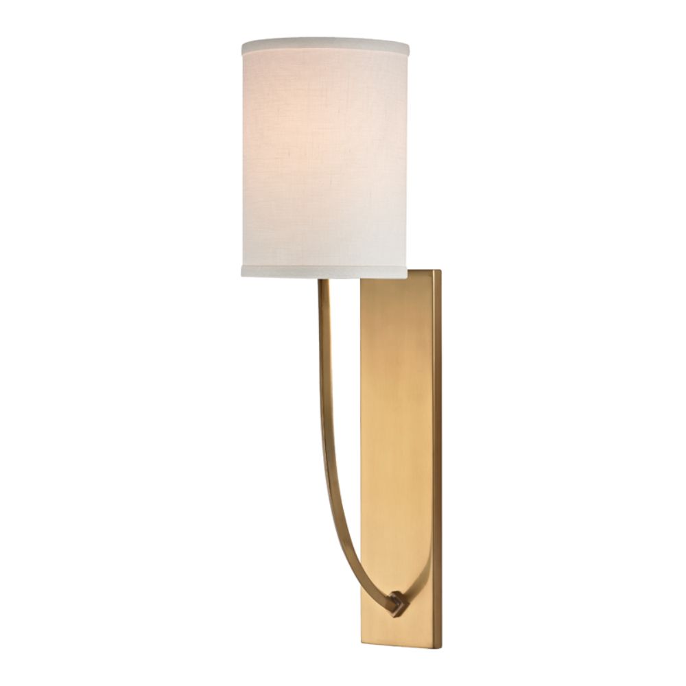 Hudson Valley Lighting 731-AGB Colton 1 Light Wall Sconce in Aged Brass