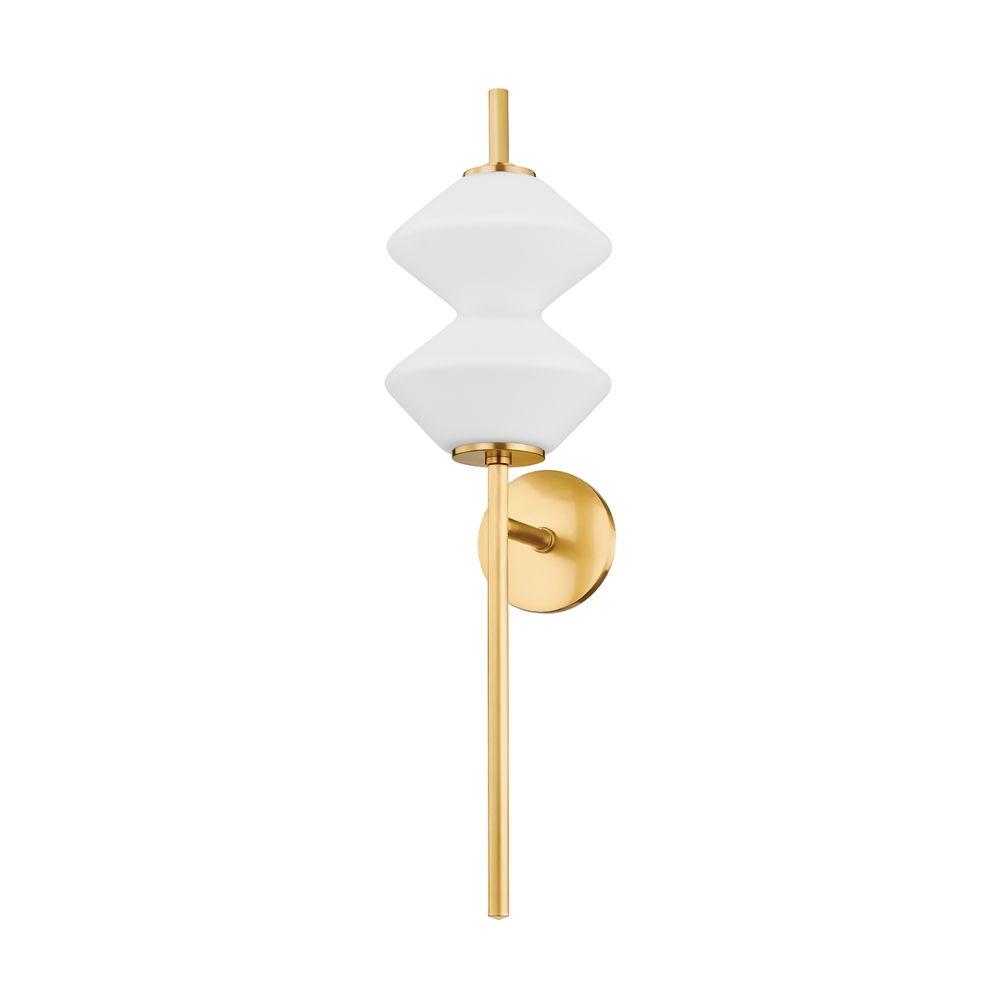 Hudson Valley 7400-AGB 1 Light Wall Sconce in Aged Brass