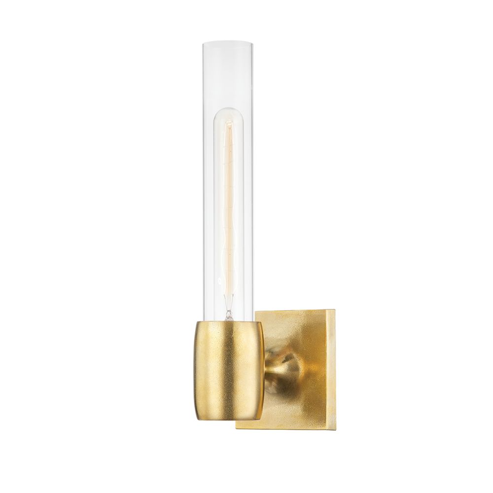Hudson Valley 7551-AGB 1 Light Wall Sconce in Aged Brass