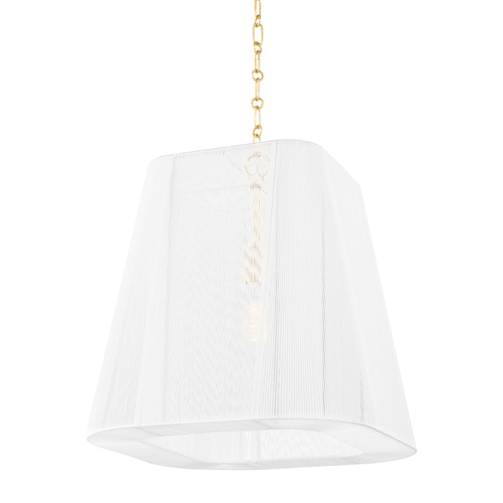 Hudson Valley 7619-AGB 1 Light Large Pendant in Aged Brass