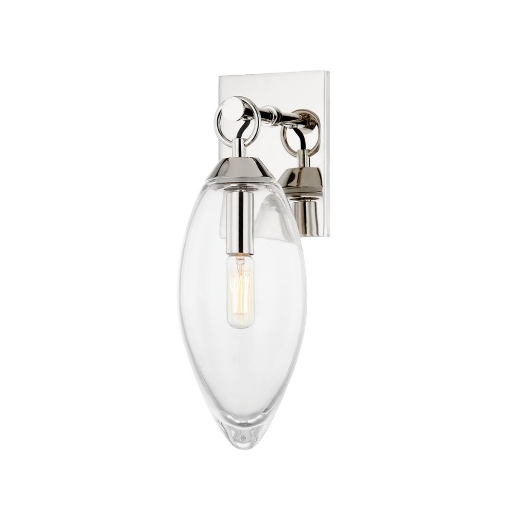 Hudson Valley 7900-PN 1 Light Wall Sconce in Polished Nickel