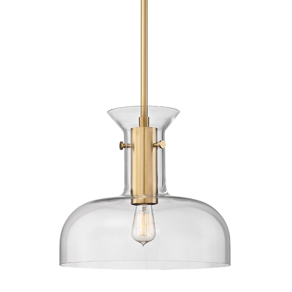 Hudson Valley 7916-AGB 1 LIGHT PENDANT in Aged Brass