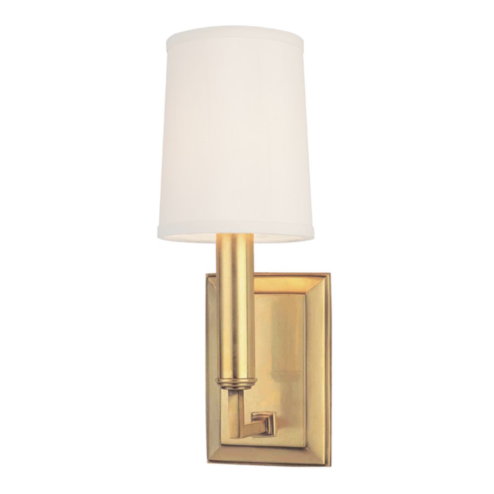 Hudson Valley Lighting 811-AGB Clinton 1 Light Wall Sconce in Aged Brass