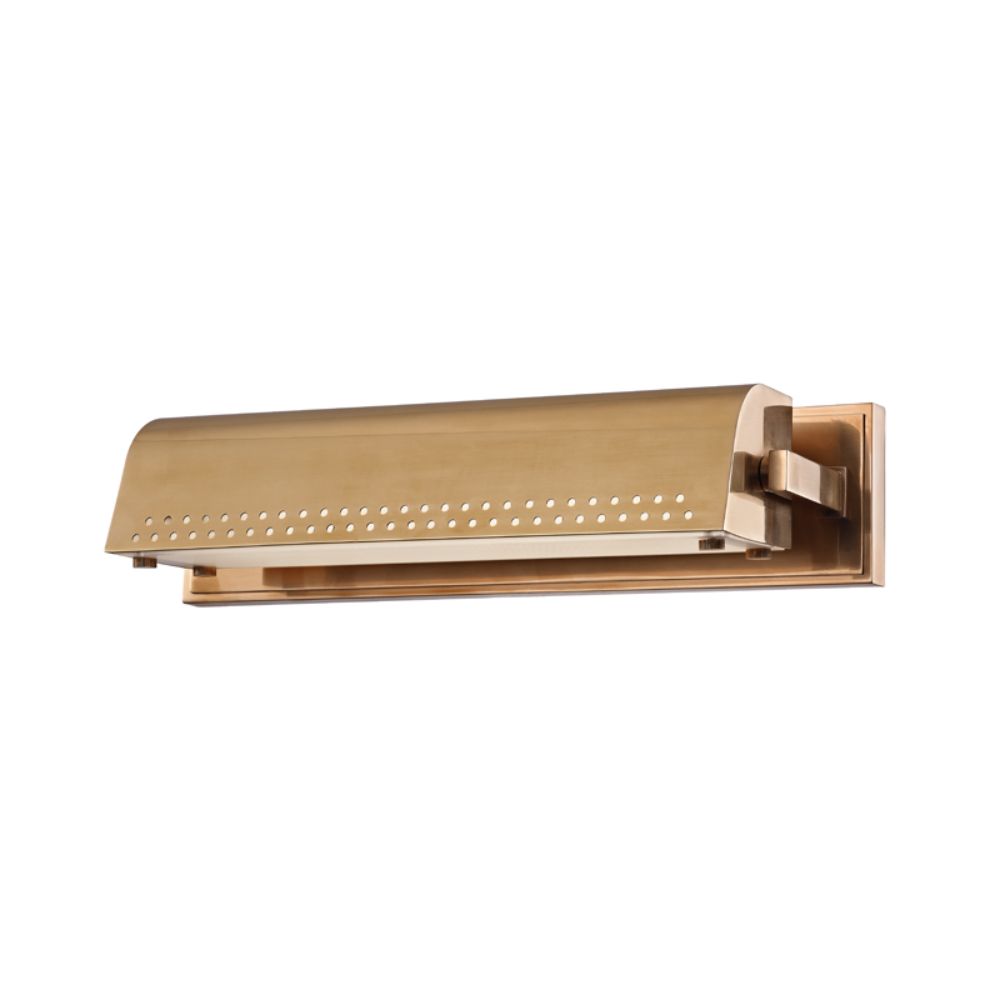Hudson Valley 8114-AGB Garfield Led Wall Sconce in Aged Brass
