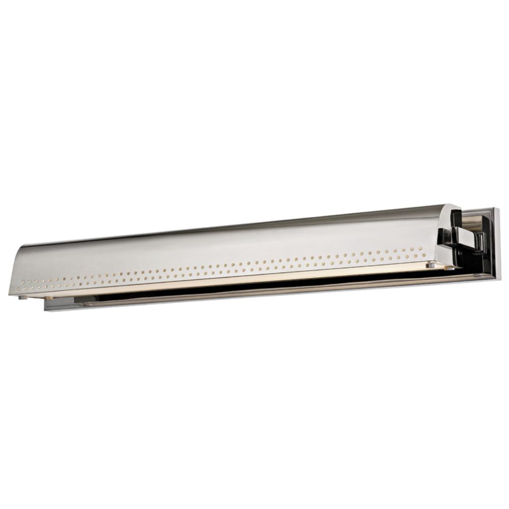 Hudson Valley 8124-PN Garfield Large Led Wall Sconce in Polished Nickel