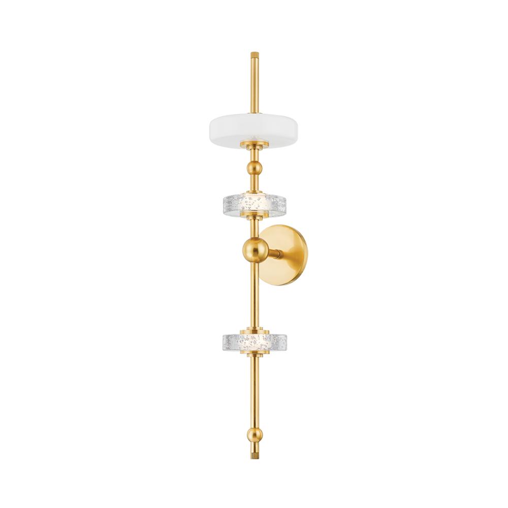 Hudson Valley 8130-AGB Maynard Wall Sconce in Aged Brass