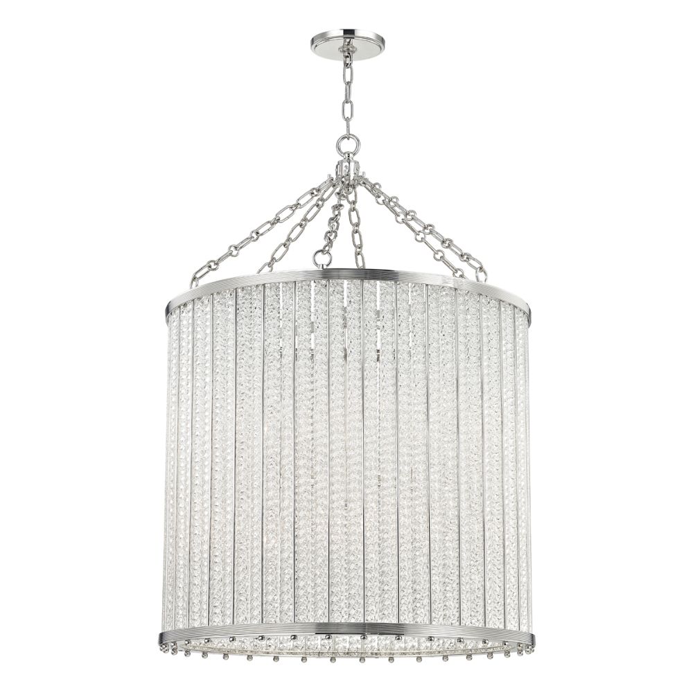 Hudson Valley 8140-PN Shelby 12 Light Pendant in Polished Nickel