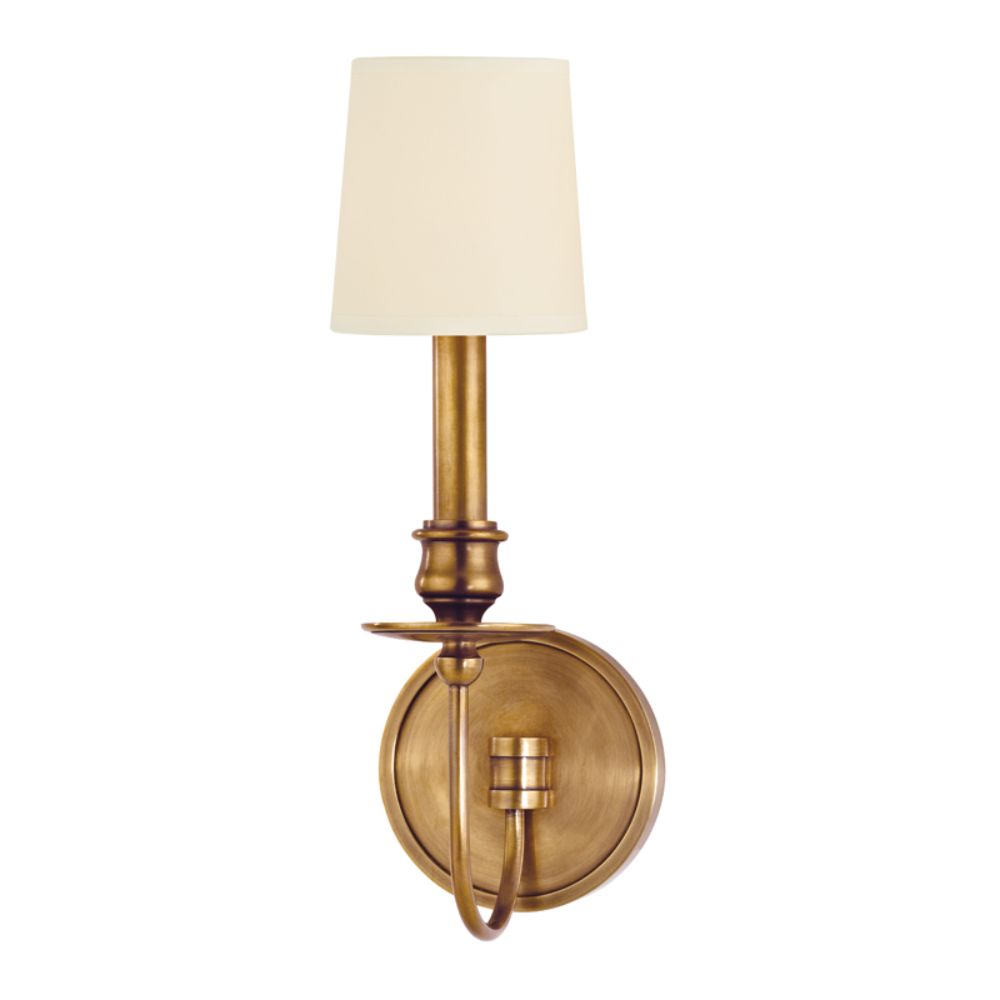 Hudson Valley Lighting 8211-AGB Cohasset 1 Light Wall Sconce in Aged Brass