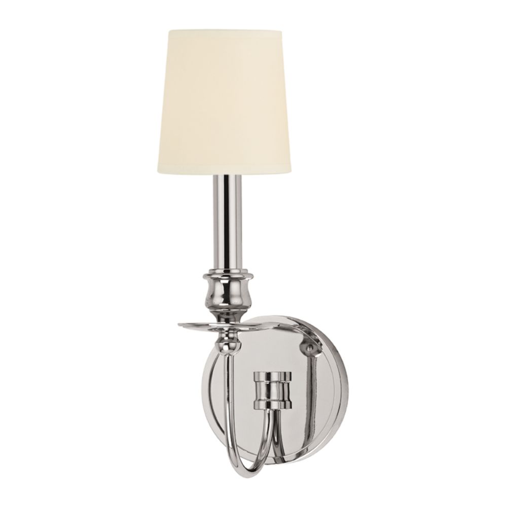 Hudson Valley Lighting 8211-PN Cohasset 1 Light Wall Sconce in Polished Nickel