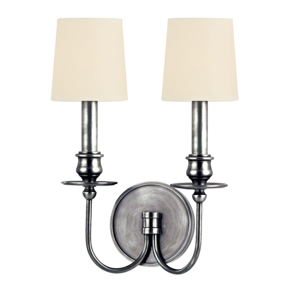 Hudson Valley Lighting 8212-PN Cohasset 2 Light Wall Sconce in Polished Nickel