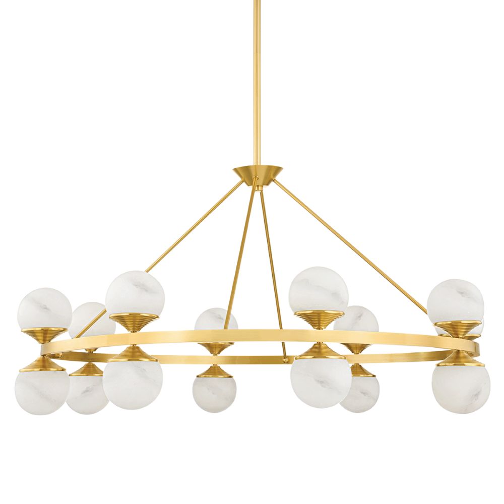 Hudson Valley 8241-AGB 16 Light Chandelier in Aged Brass