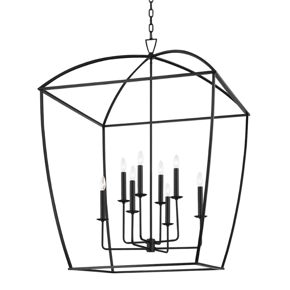 Hudson Valley Lighting 8334-AI Bryant 8 Light Extra Large Pendant in Aged Iron