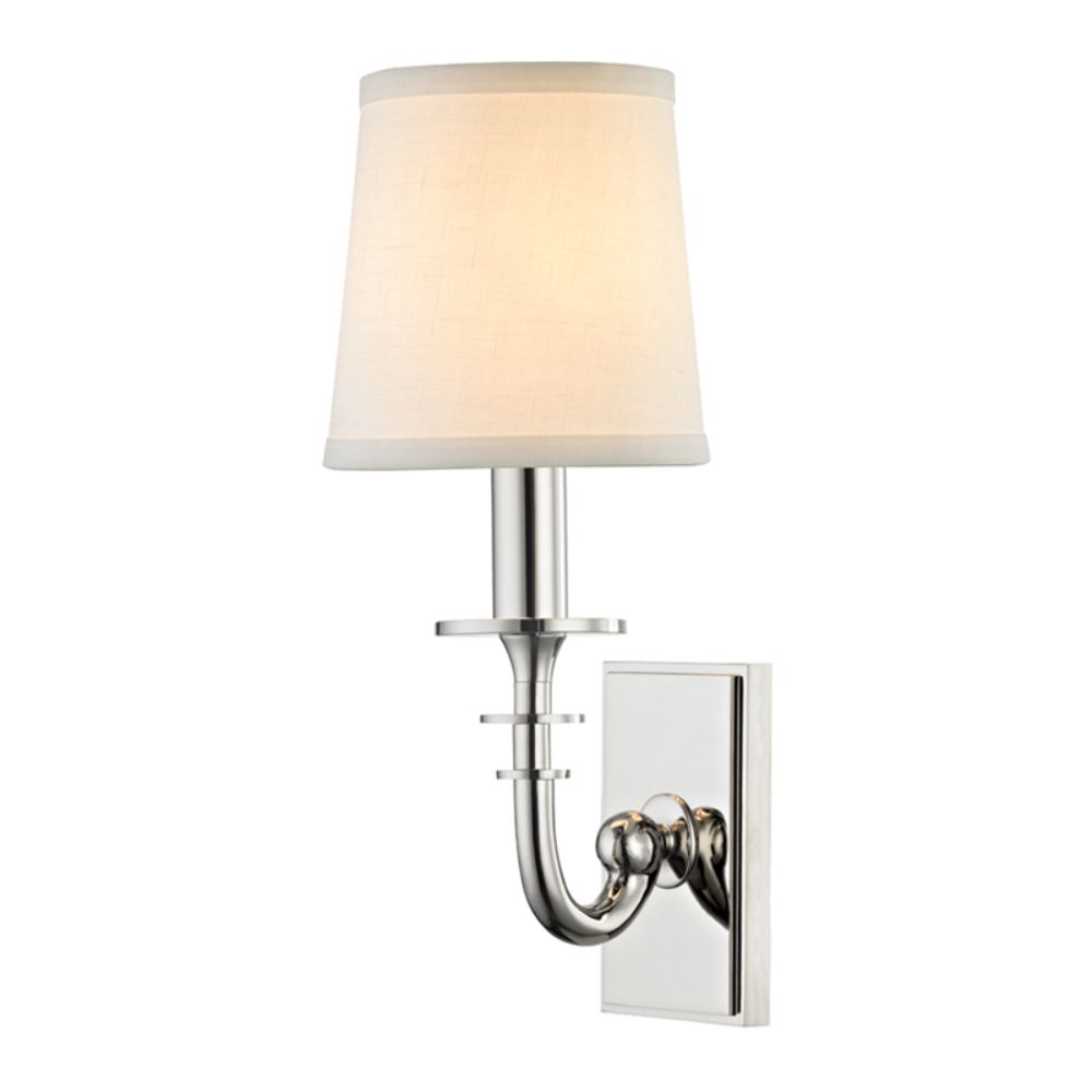 Hudson Valley 8400-PN 1 LIGHT WALL SCONCE in Polished Nickel
