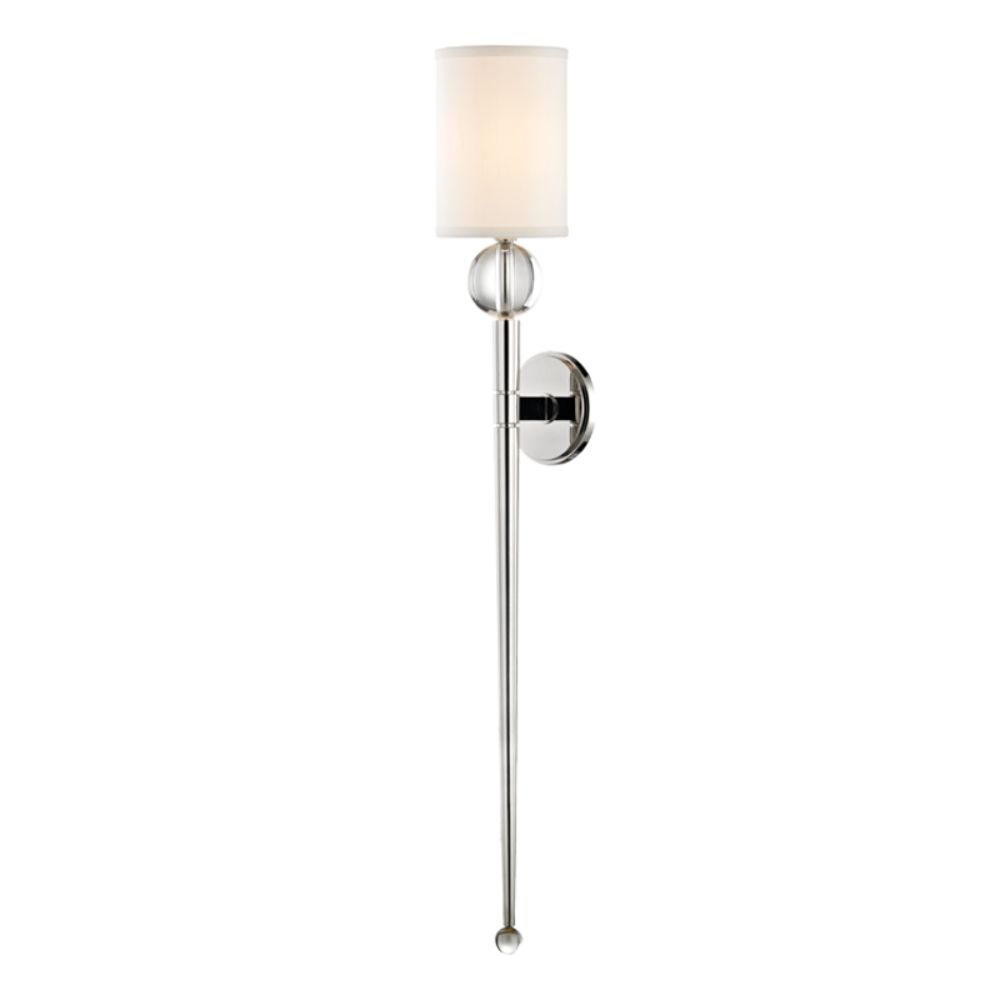 Hudson Valley 8436-PN 1 LIGHT WALL SCONCE in Polished Nickel