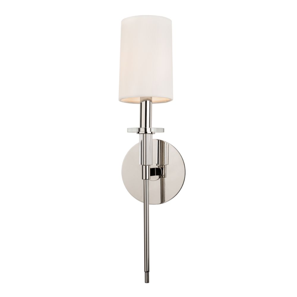 Hudson Valley Lighting 8511-PN Amherst 1 Light Wall Sconce in Polished Nickel
