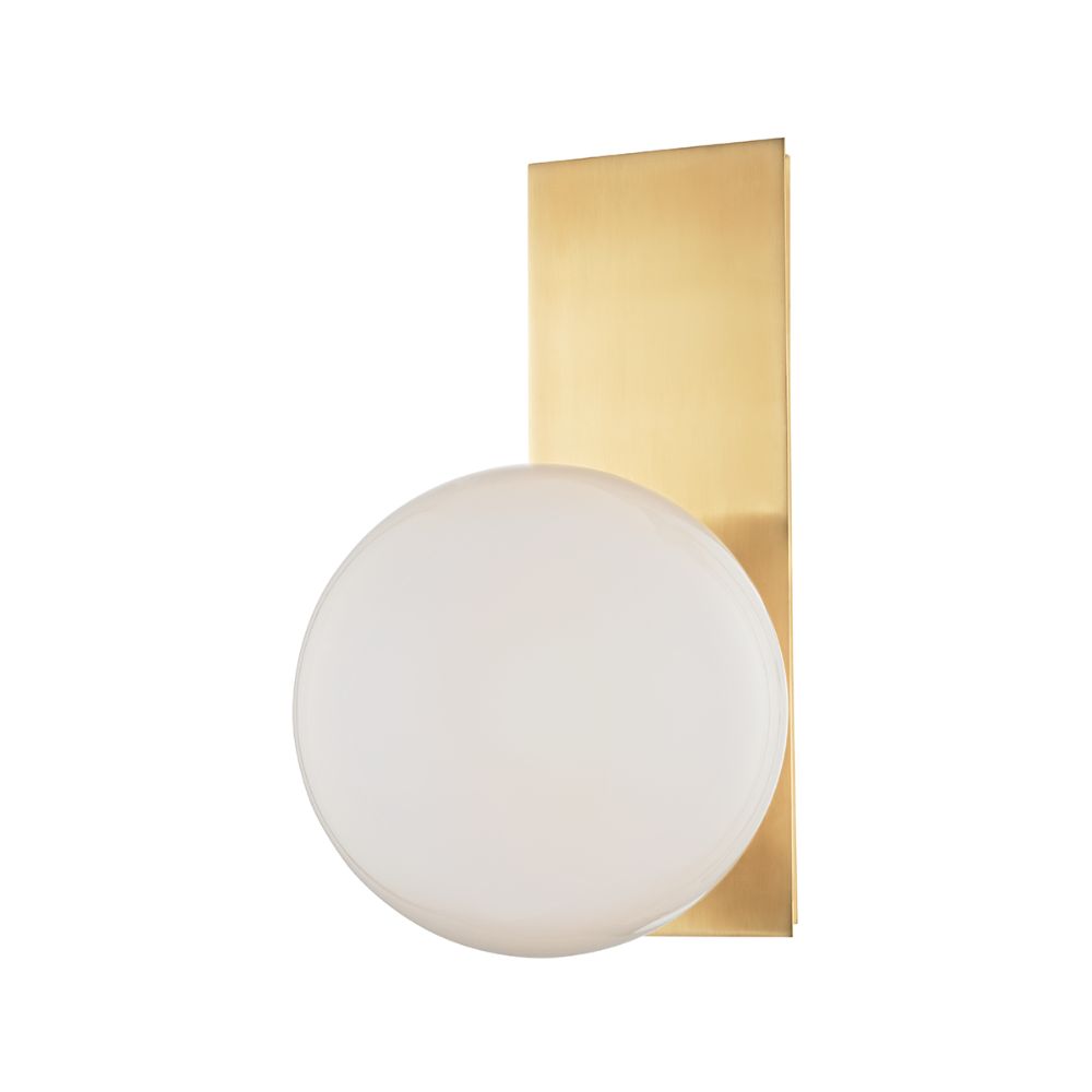 Hudson Valley 8701-AGB Hinsdale 1 Light Wall Sconce