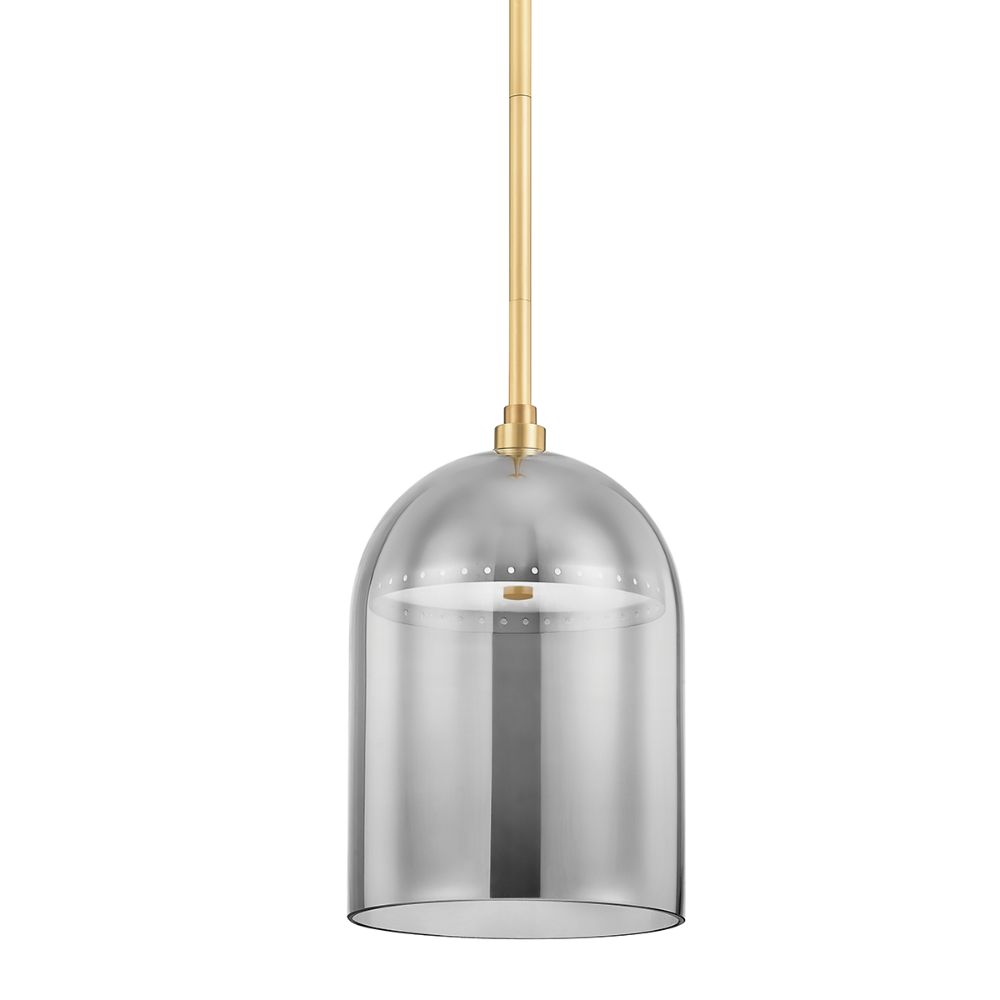 Hudson Valley 8709-AGB 1 Light Pendant in Aged Brass