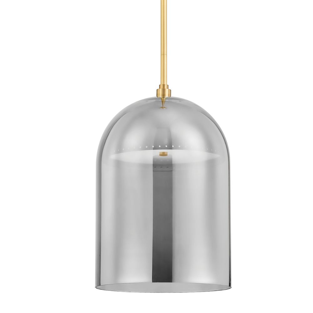 Hudson Valley 8713-AGB 1 Light Pendant in Aged Brass