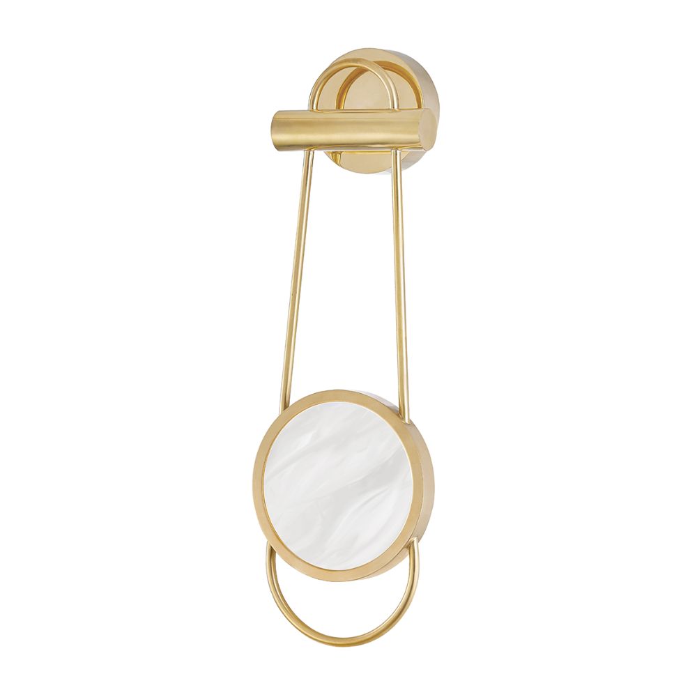 Hudson Valley Lighting 8721-AGB 1 Light Wall Sconce in Aged Brass
