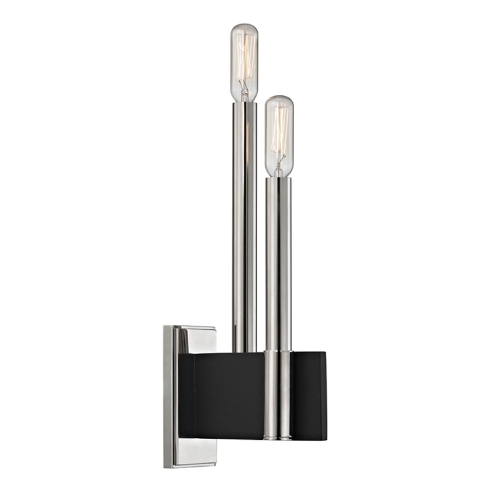 Hudson Valley 8812-PN 2 LIGHT WALL SCONCE in Polished Nickel