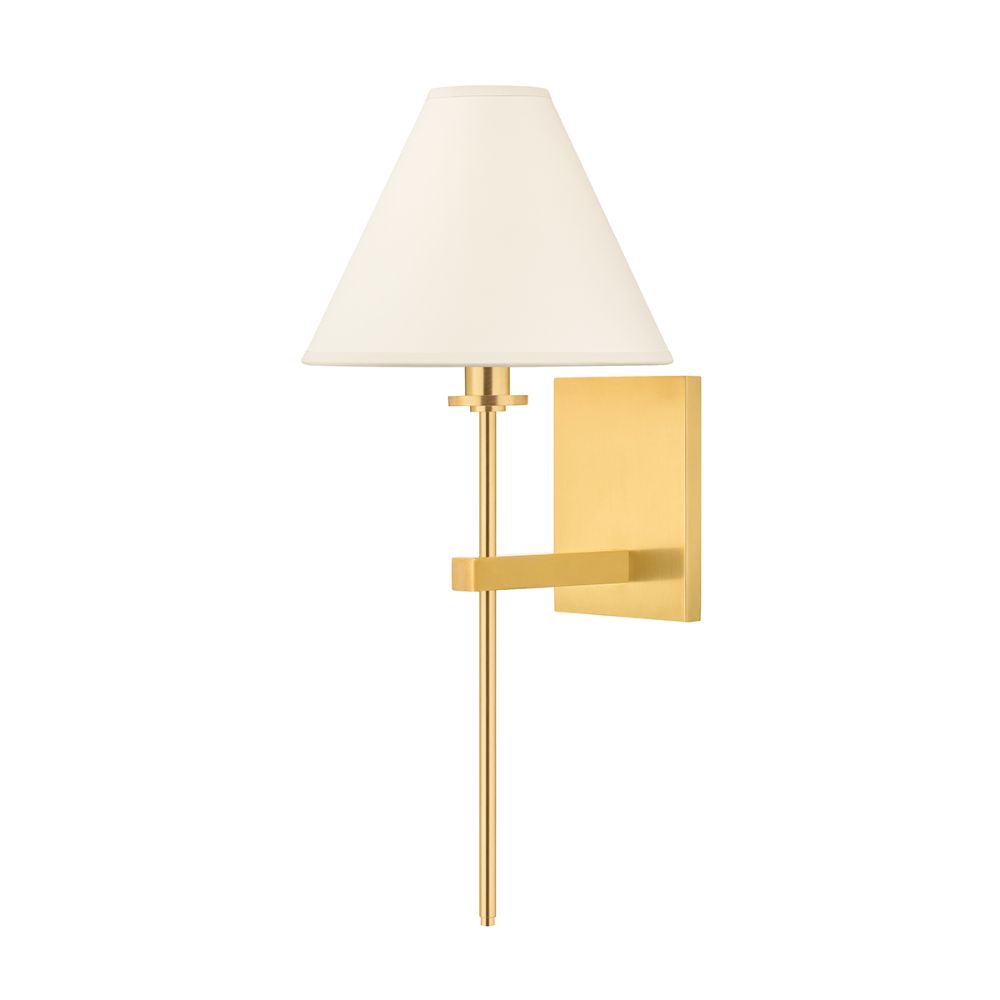 Hudson Valley 8861-AGB 1 Light Wall Sconce in Aged Brass