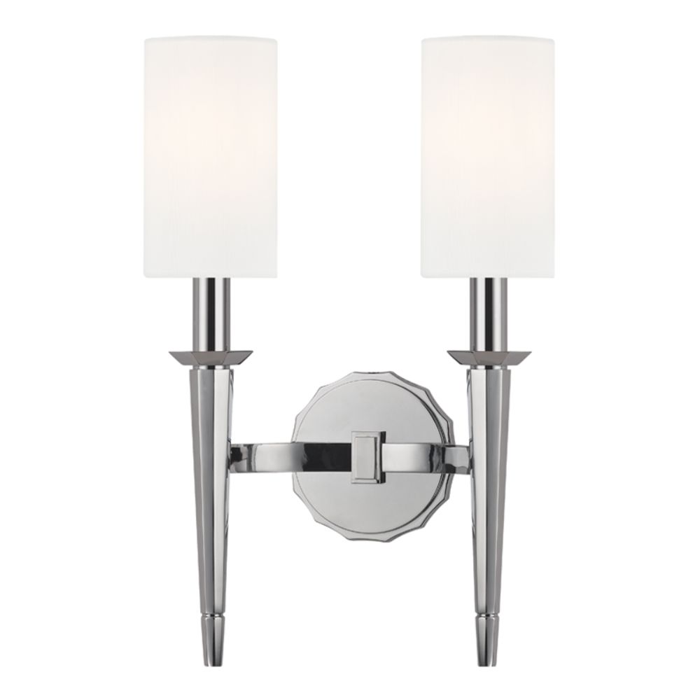 Hudson Valley Lighting 8882-PC Tioga 2 Light Wall Sconce in Polished Chrome