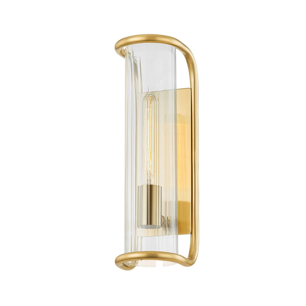 Hudson Valley 8917-AGB 1 Light Wall Sconce in Aged Brass