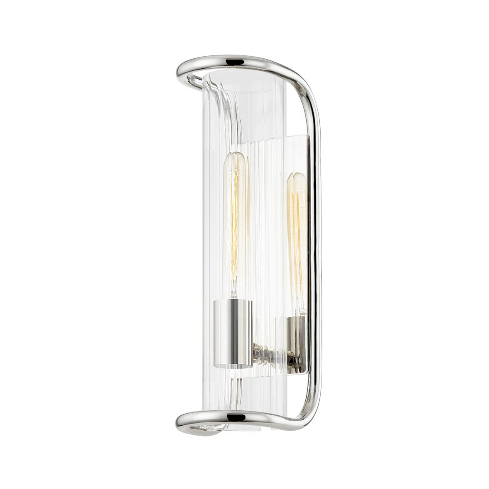 Hudson Valley 8917-PN 1 Light Wall Sconce in Polished Nickel
