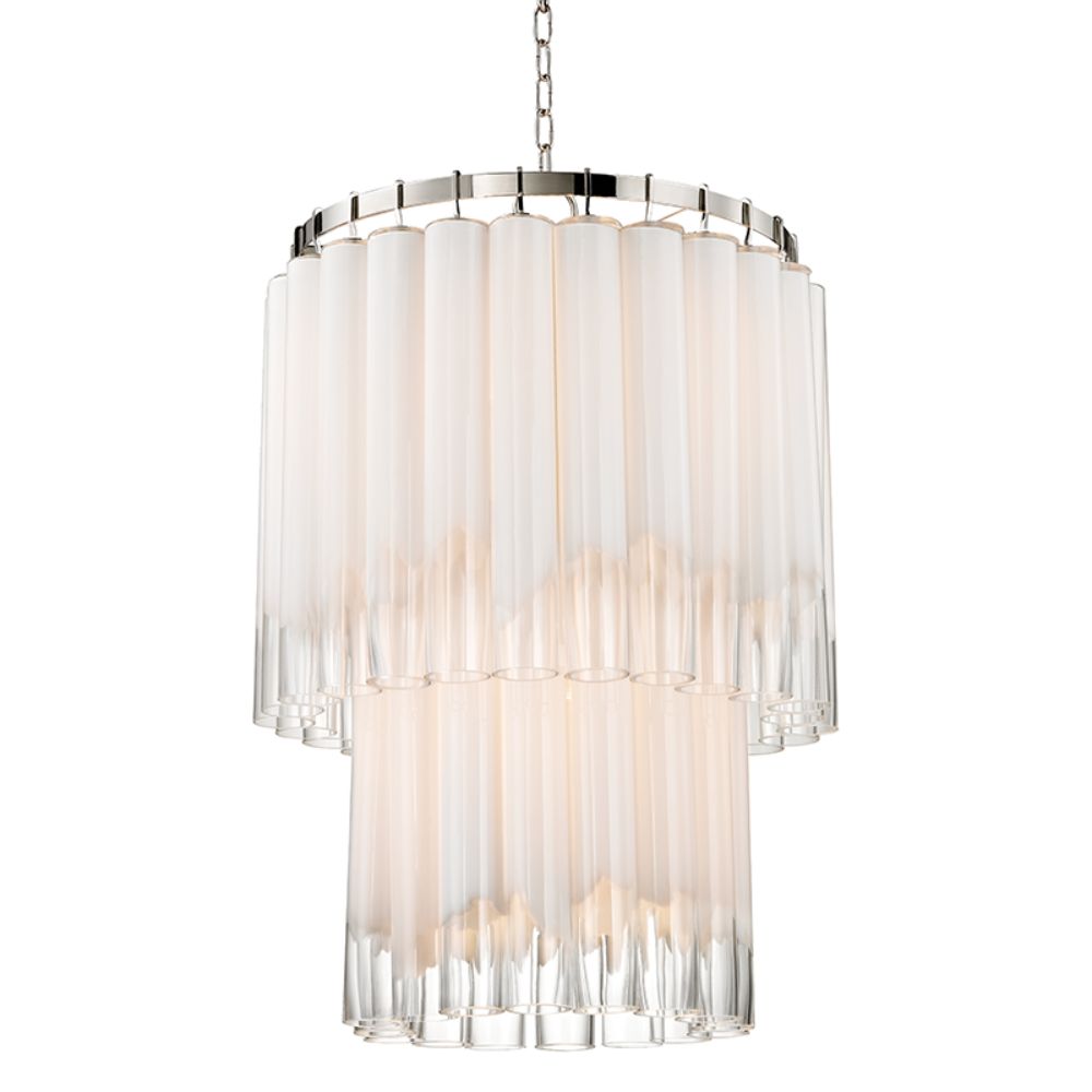 Hudson Valley 8924-PN Tyrell 9 Light Pendant in Polished Nickel