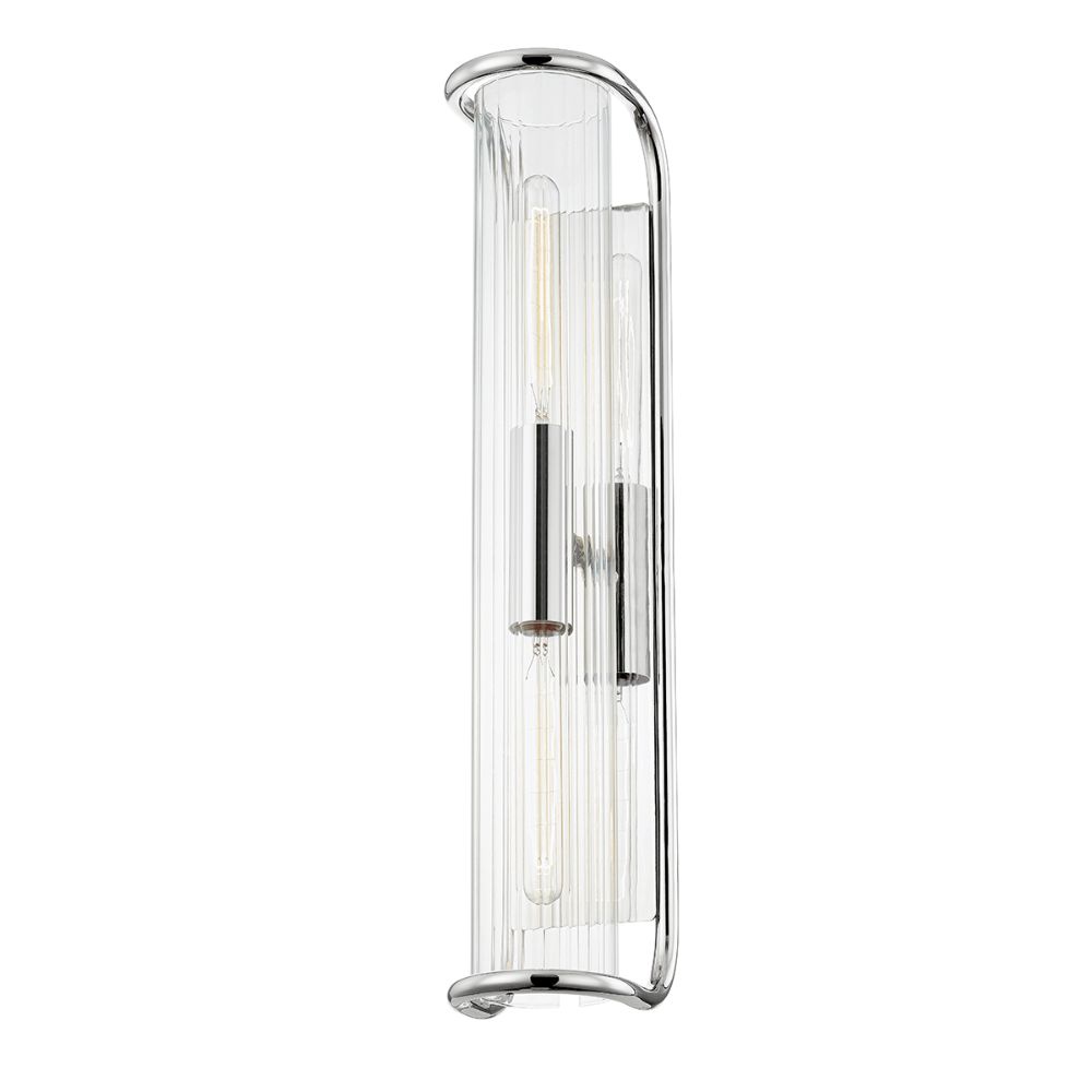 Hudson Valley 8926-PN 2 Light Wall Sconce in Polished Nickel