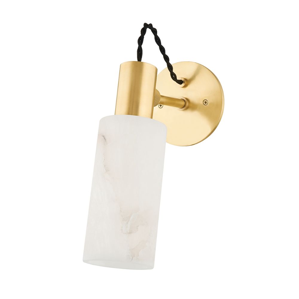 Hudson Valley 9005-AGB 1 Light Wall Sconce in Aged Brass