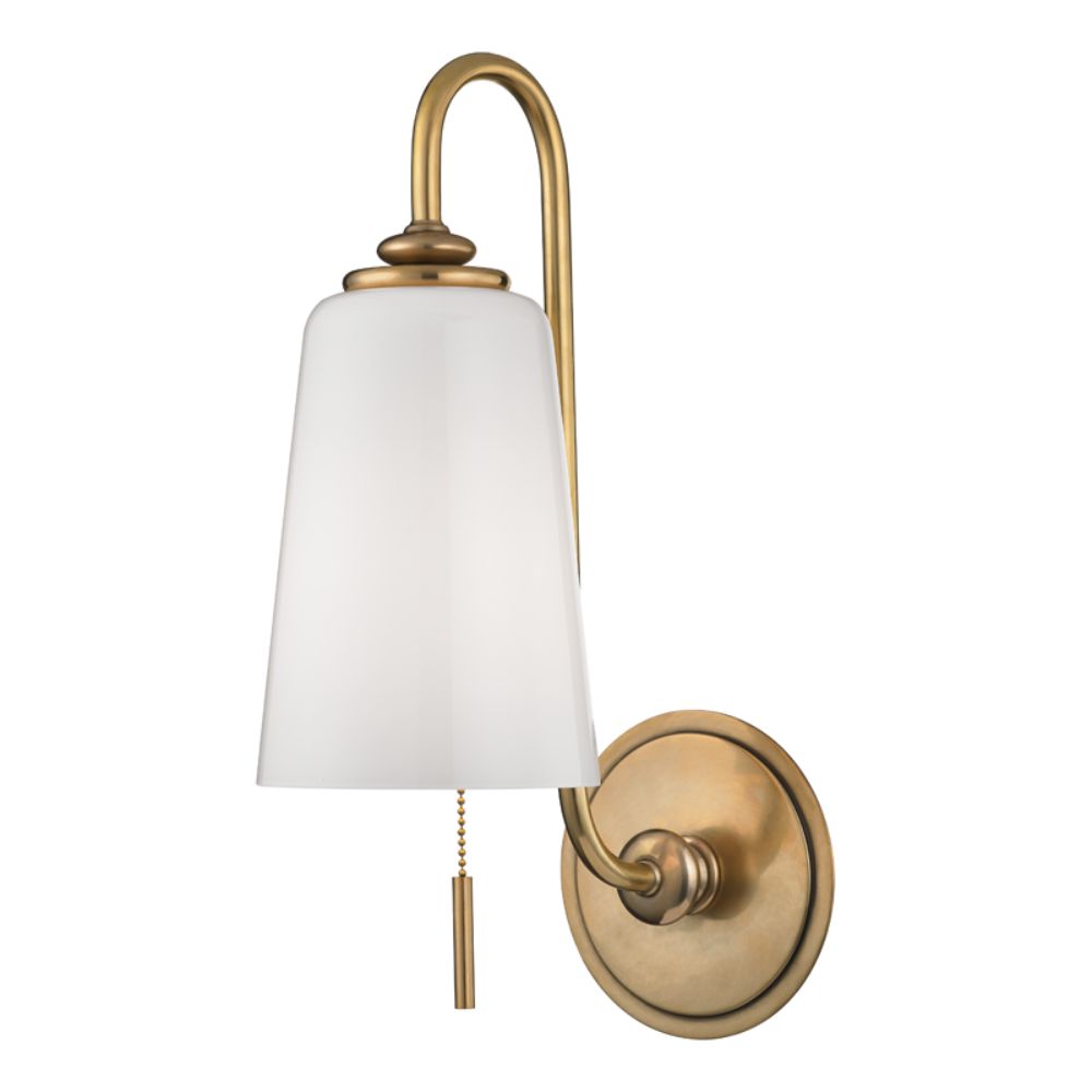 Hudson Valley 9011-AGB GLOVER-WALL SCONCE in Aged Brass