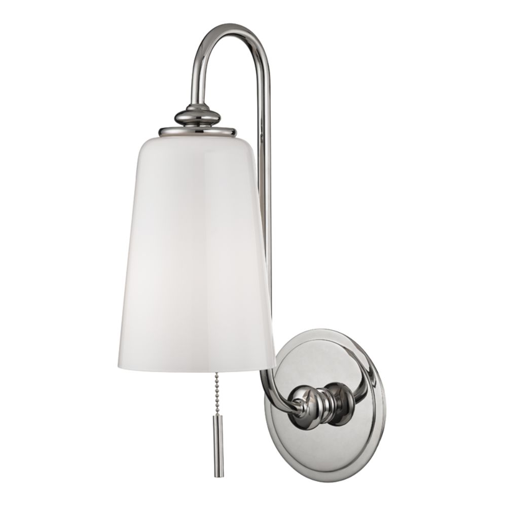 Hudson Valley 9011-PN GLOVER-WALL SCONCE in Polished Nickel