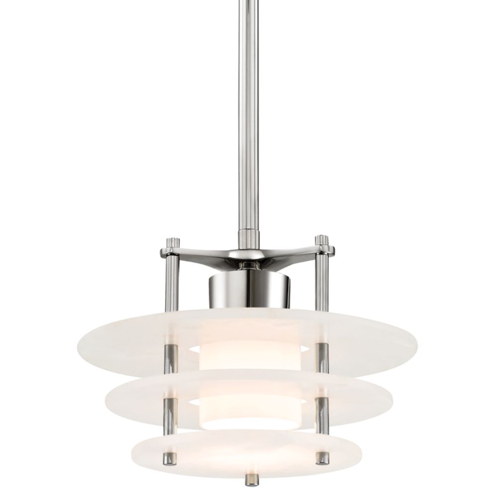 Hudson Valley 9012-PN Gatsby Led Pendant in Polished Nickel