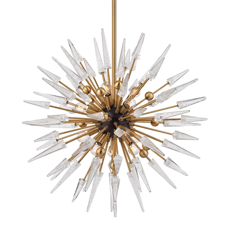 Hudson Valley 9032-AGB 12 LIGHT CHANDELIER in Aged Brass