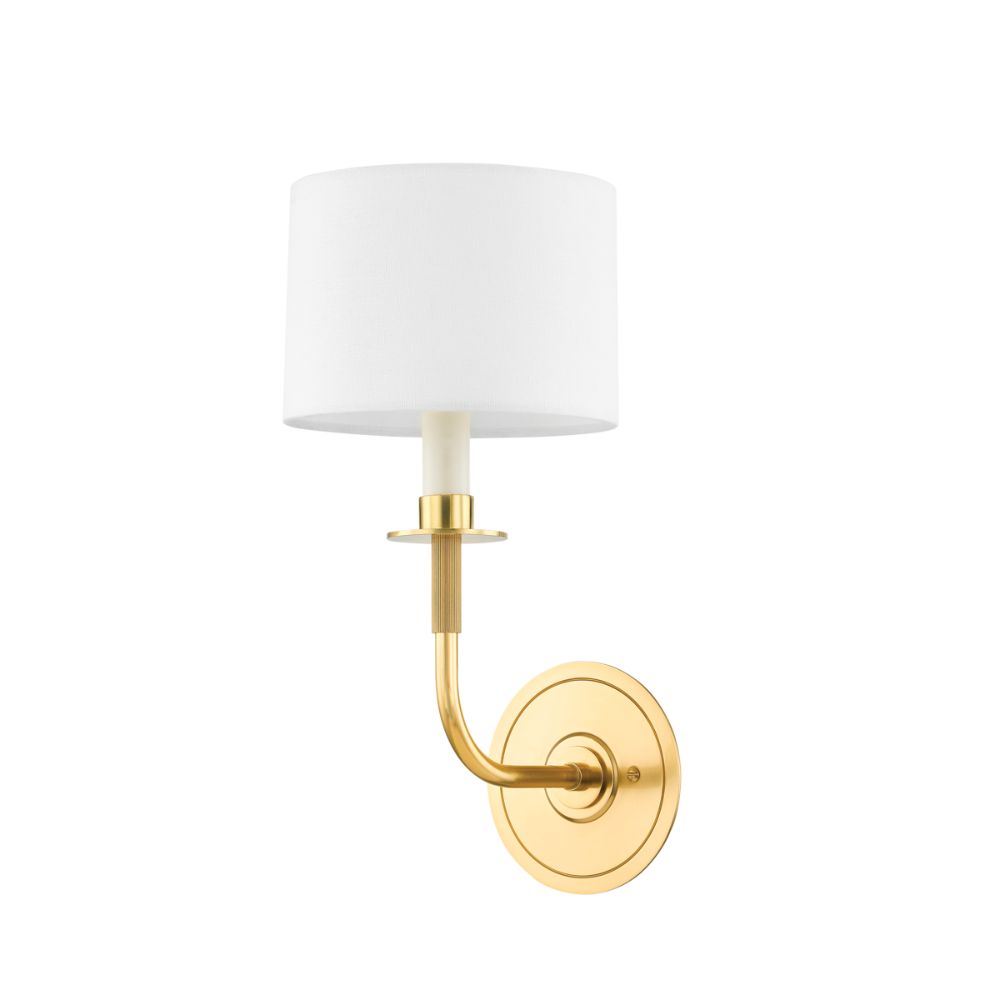 Hudson Valley Lighting 9115-AGB Paramus Wall Sconce in Aged Brass