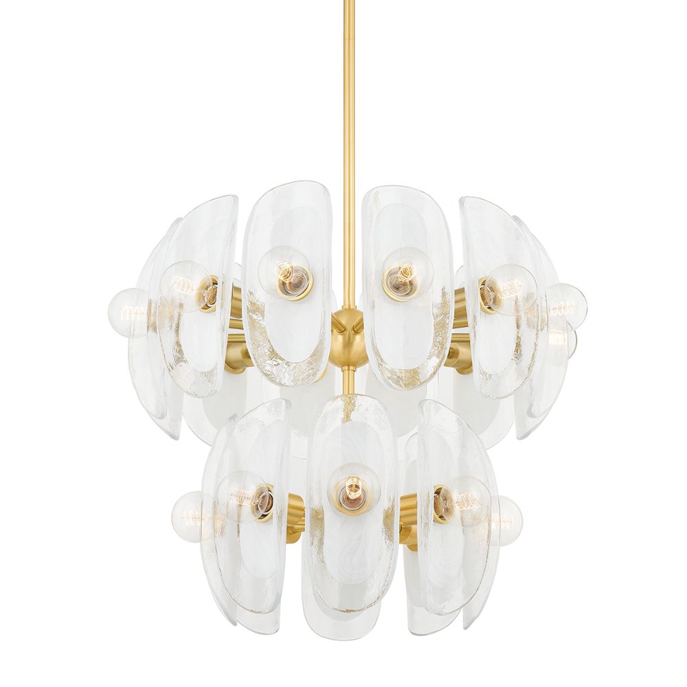 Hudson Valley 9131-AGB 20 Light Chandelier in Aged Brass