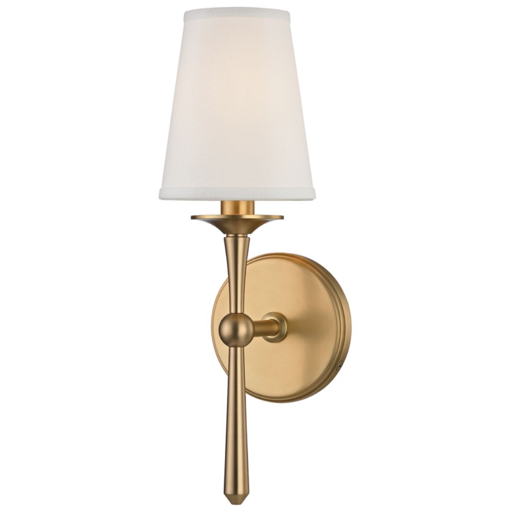 Hudson Valley 9210-AGB Islip 1 Light Wall Sconce in Aged Brass