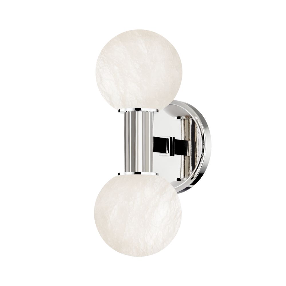 Hudson Valley 9282-PN 2 Light Wall Sconce in Polished Nickel