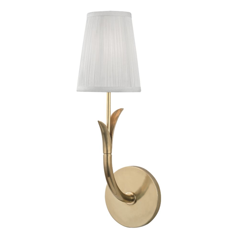 Hudson Valley 9401-AGB DEERING-WALL SCONCE in Aged Brass