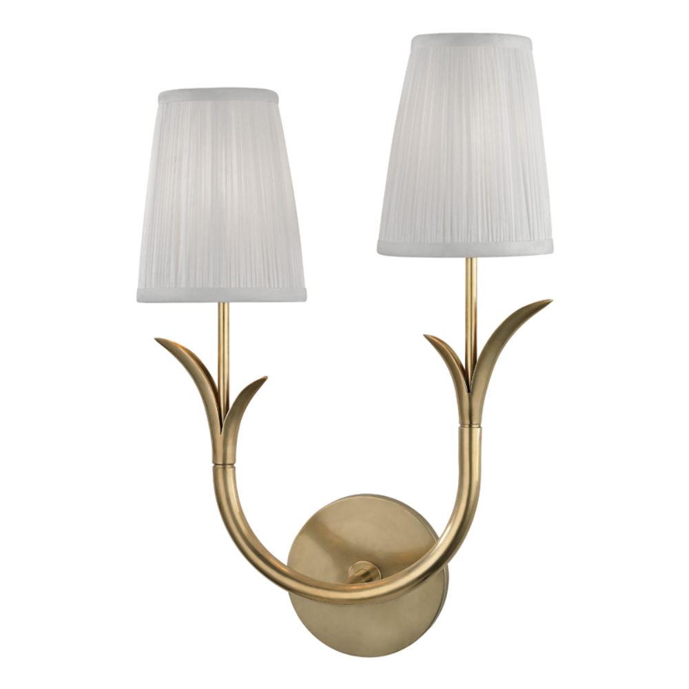 Hudson Valley 9402L-AGB DEERING-WALL SCONCE in Aged Brass