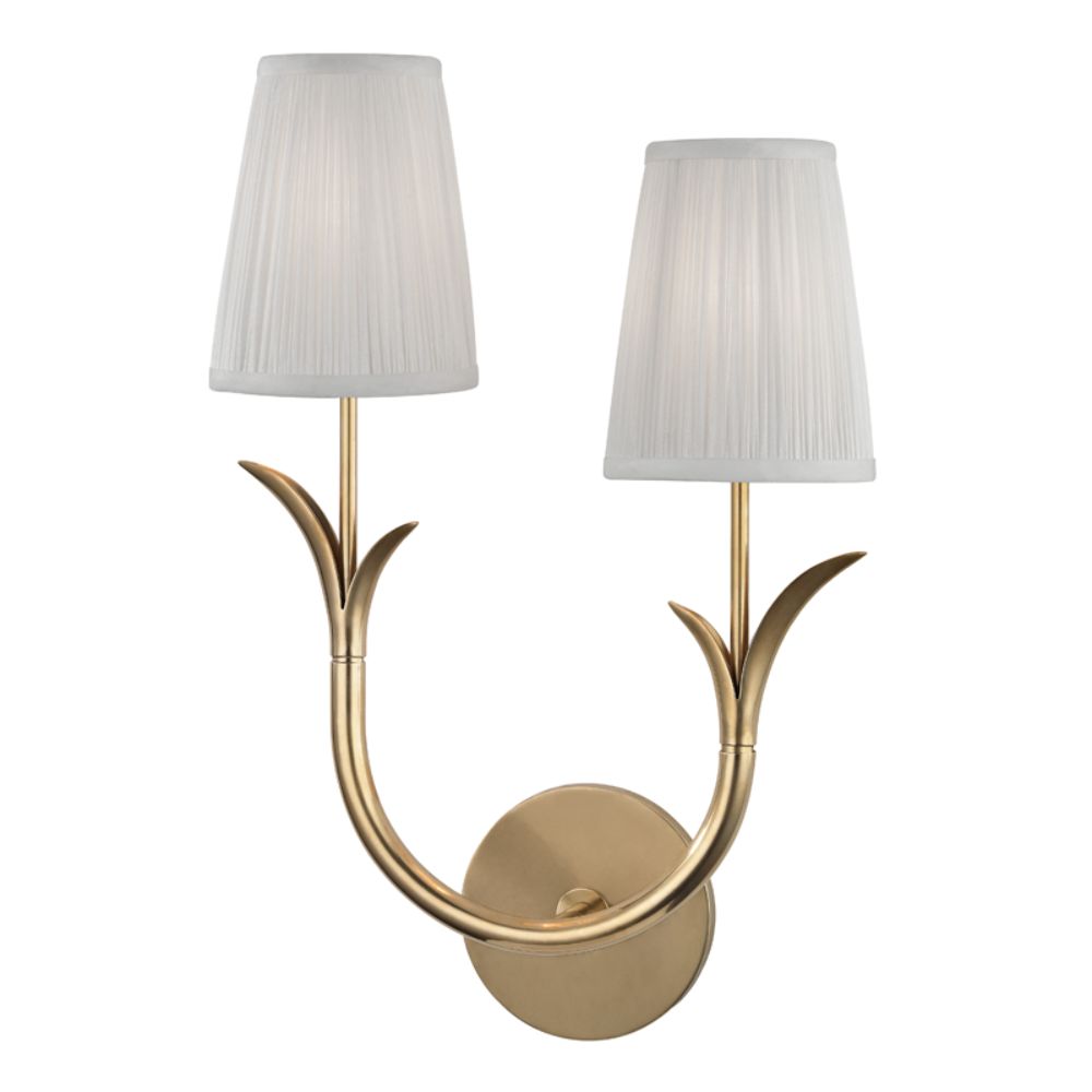 Hudson Valley 9402R-AGB DEERING-WALL SCONCE in Aged Brass
