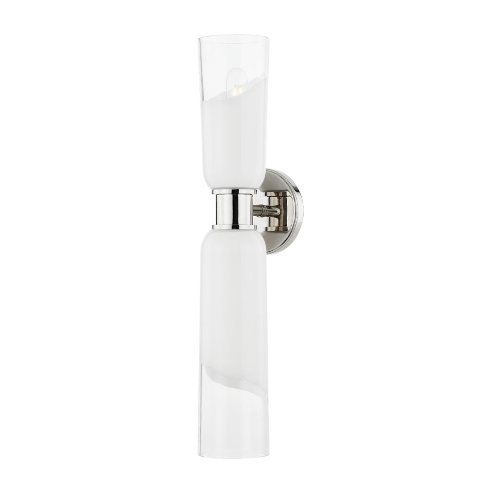 Hudson Valley 9602-PN 2 Light Wall Sconce in Polished Nickel