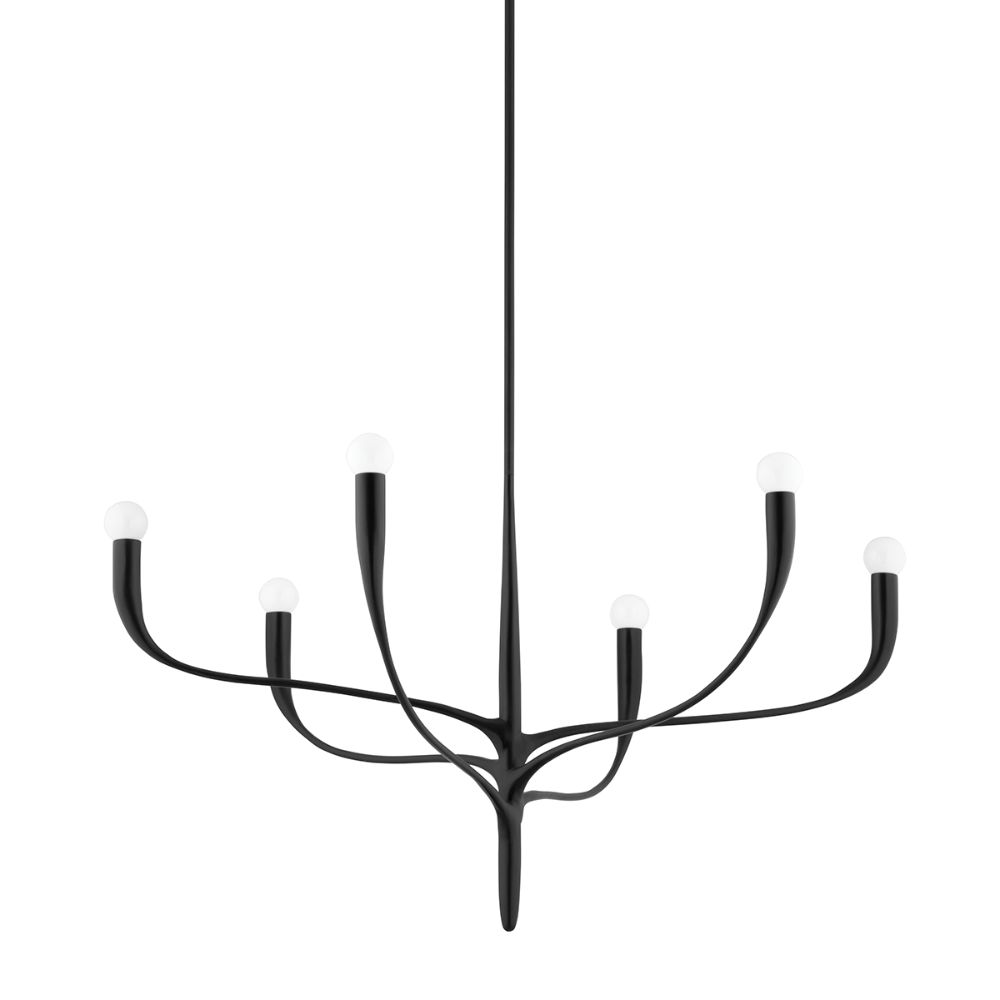 Hudson Valley 9606-AI 6 Light Chandelier in Aged Iron