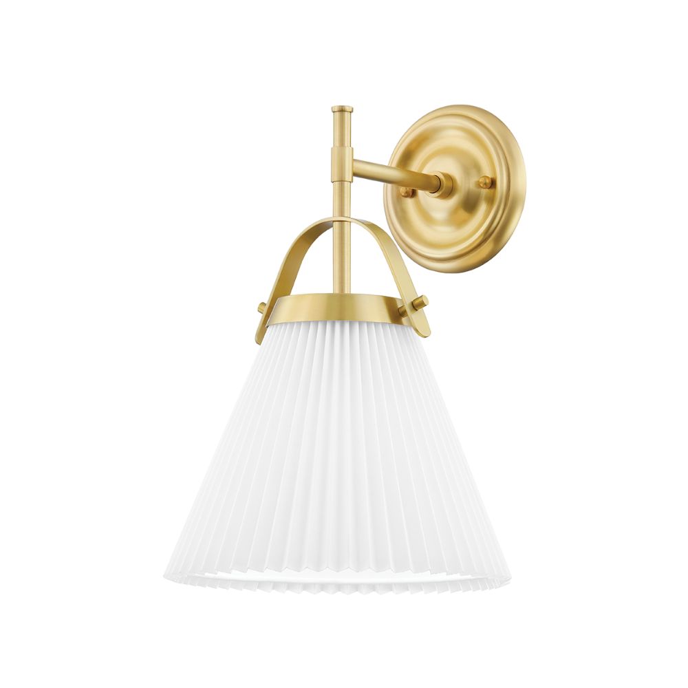 Hudson Valley 9610-AGB 1 Light Wall Sconce in Aged Brass